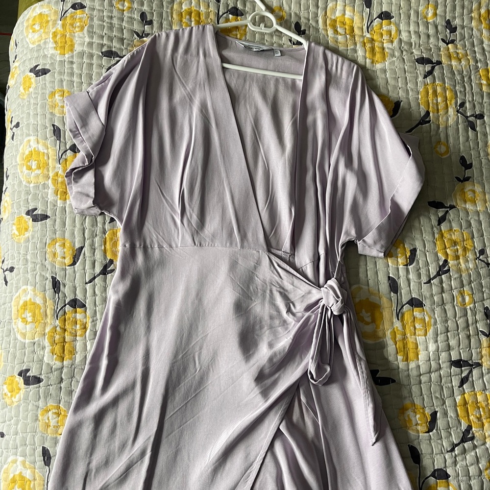 Lilac wrap dress
